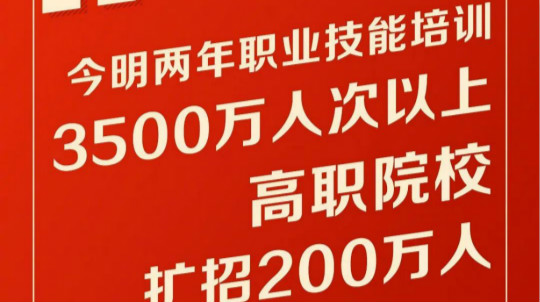 <b>聚焦兩會(huì)｜今明兩年職業(yè)技能培訓(xùn)3500萬人次以上，新華有這些優(yōu)勢(shì)!</b>
