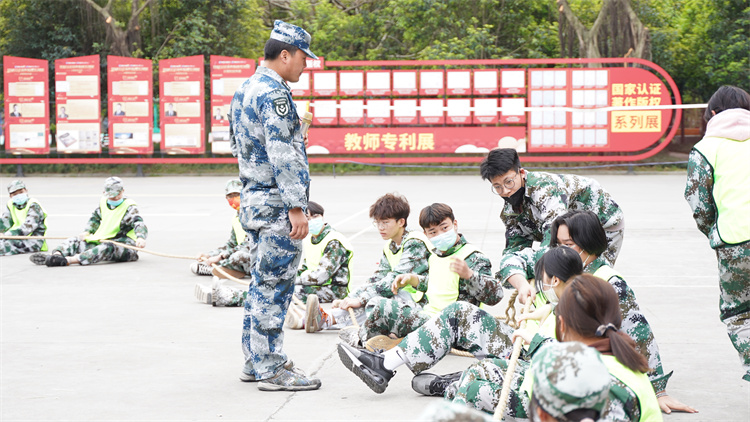 超然！新生軍訓(xùn)——團(tuán)隊訓(xùn)練賽