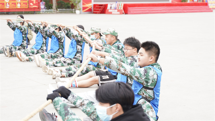 超然！新生軍訓(xùn)——團(tuán)隊訓(xùn)練賽